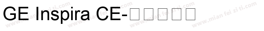 GE Inspira CE字体转换